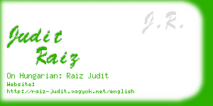 judit raiz business card